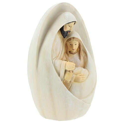 Nativity with oval background 17 cm resin 4