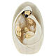 Nativity with oval background 17 cm resin s1