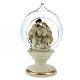 Nativity with glass ball 16 cm resin s1