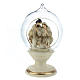 Nativity with glass ball 16 cm resin s2