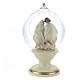 Nativity with glass ball 16 cm resin s5