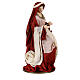 Nativity 36.2 cm, 3 pieces, resin and Ivory Pink fabric s9