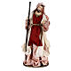Holy Family 36 cm resin cloth 3 pcs Ivory Pink color s4