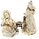 Nativity 3 pieces 46 cm Beige Gold finish resin fabric s6
