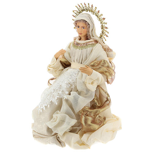 Geburt von Jesus Krippenfiguren aus Harz in gold und beige, 36 cm 4