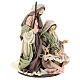 Geburt von Jesus Krippenfiguren auf Holzbasis mit Gaze und Spitze, 28 cm s4