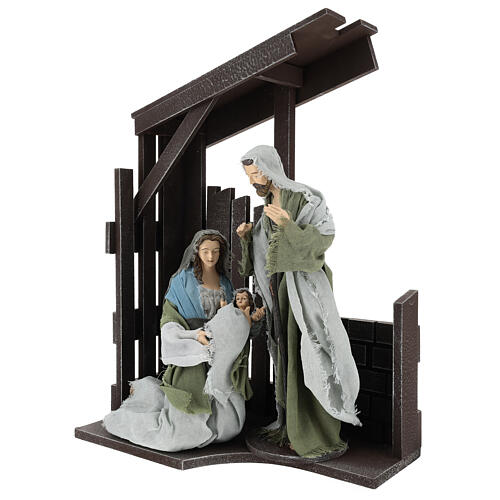 Geburt von Jesus Krippenfiguren mit Hütte Shabby Chic, 30 cm 3