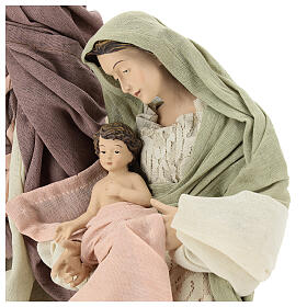 Geburt von Jesus Figuren aus Harz mit Gaze und Spitze, 45 cm