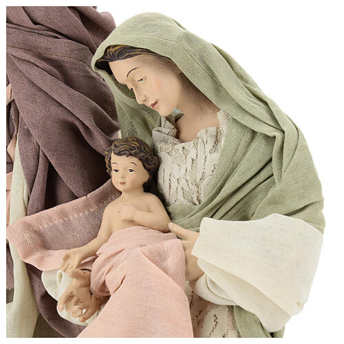 Geburt von Jesus Figuren aus Harz mit Gaze und Spitze, 45 cm 2