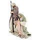 Nativity 45 cm in Shabby Chic style with fabric and lace details s3