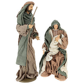 Geburt von Jesus Figuren aus Harz mit Gaze, 55 cm