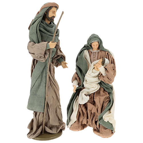 Geburt von Jesus Figuren aus Harz mit Gaze, 55 cm 1