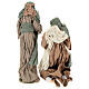 Geburt von Jesus Figuren aus Harz mit Gaze, 55 cm s5