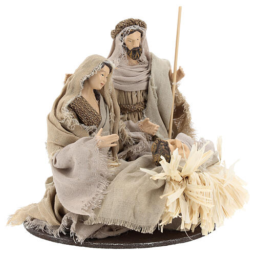 Geburt von Jesus Figuren aus Harz im Shabby Chic mit Gaze, 20 cm 4