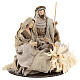 Geburt von Jesus Figuren aus Harz im Shabby Chic mit Gaze, 20 cm s4