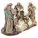 Natividade de Jesus com base figuras em resina altura média 30 cm, largura base 40 cm. s4