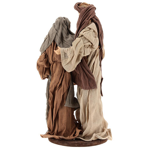 Geburt von Jesus Figuren aus Harz mit Stoff Shabby Chic, 25 cm 5