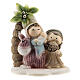 Geburt von Jesus mit Palme aus Harz in bunten Farben für Kinder, 4x2x5 cm s1