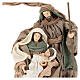 Geburt von Jesus Figuren aus Harz in Kranz Shabby Chic, 24 cm s2