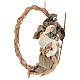 Geburt von Jesus Figuren aus Harz in Kranz Shabby Chic, 24 cm s4