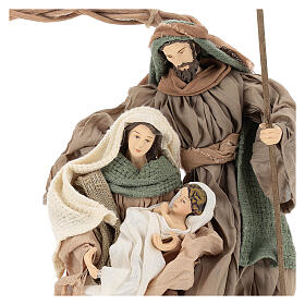 Korona 30 cm ze sceną narodzin Jezusa 24 cm z żywicy, styl Shabby Chic