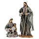 8 pcs set Holy Family 35 cm with stable Shabby Chic s2