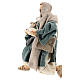 Kneeling shepherd with blue, Shabby Chic style, 30 cm s3