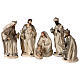 Set mit 6 Figuren Geburt von Jesus aus Harz, 30 cm s1