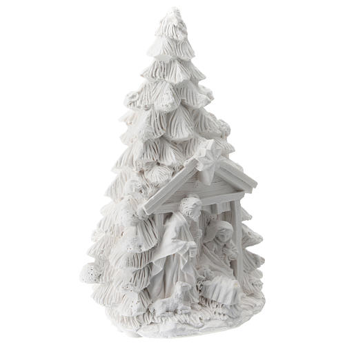 Árvore de Natal resina com Natividade 15 cm 3