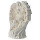 Holy Family statue with Angel in white resin, 10 cm s2