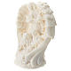 Sacred Family with Angel in white resin, 10 cm s2