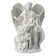 Holy Family in resin with angel 5 cm s1