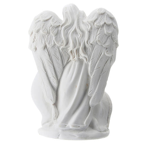 Sacred Family protected by Angel, in resin 5 cm 2