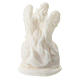 Anjo e Sagrada Família 5 cm resina branca s2