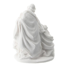 Statue Heilige Familie aus Harz in weiß, 5 cm