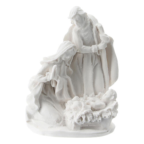 Statue Heilige Familie aus Harz in weiß, 5 cm 1