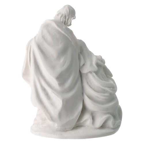 Holy Family white resin 5 cm 6