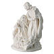 Holy Family white resin 5 cm s3