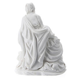 Holy Family statue, 5 cm in white resin