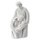 Classic style Holy Family white resin 5 cm s1