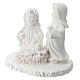 Composición estatuas niños resina blanca 5 cm s2