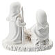 Composición estatuas niños resina blanca 5 cm s3