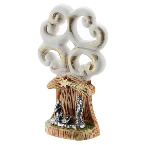 Tree of Life with metal Nativity, 10 cm 2