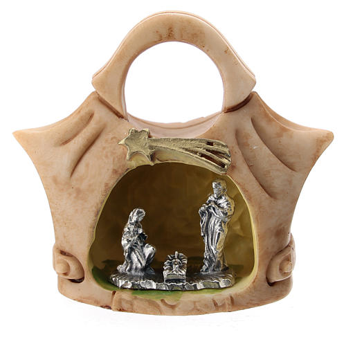 Bolsa resina com Sagrada Família metal 5 cm 1