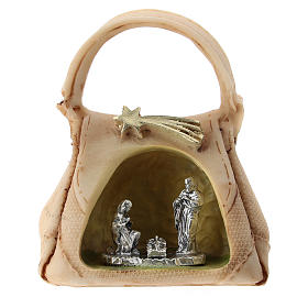 Resin handbag with Holy Family 5 cm