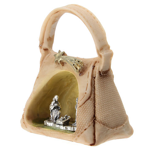 Sagrada Família em metal numa bolsa 5 cm 2