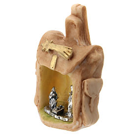 Resin backpack with metal Nativity 5 cm