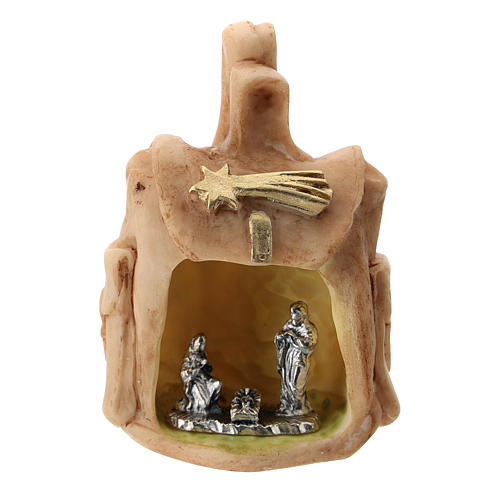 Resin backpack with metal Nativity 5 cm 1