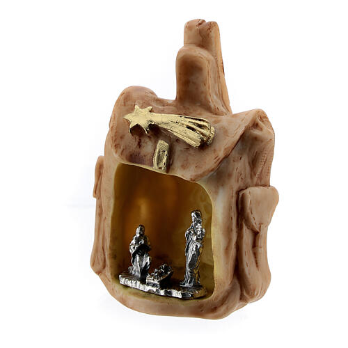 Sac-à-dos résine avec Nativité 5 cm métal 2