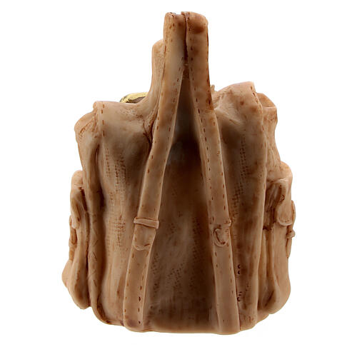 Sac-à-dos résine avec Nativité 5 cm métal 4